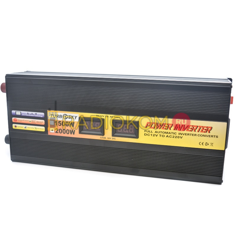 Инвертор Turbosky PI-2000. Преобразователь напряжения 2000 W